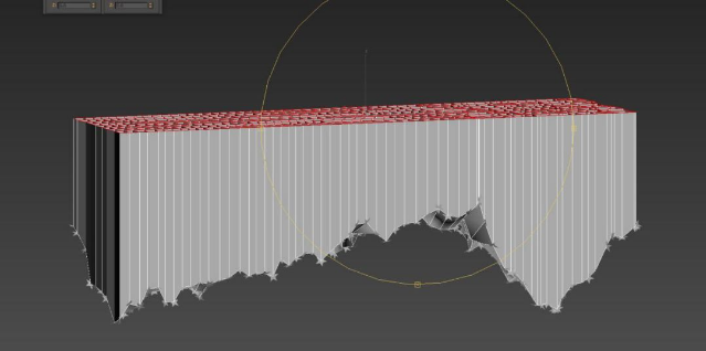 步驟十二:將頂點壓平